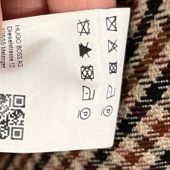 BOSS by Hugo Boss Calisi Wool Blend Checkered Coat - Picture 6 of 8